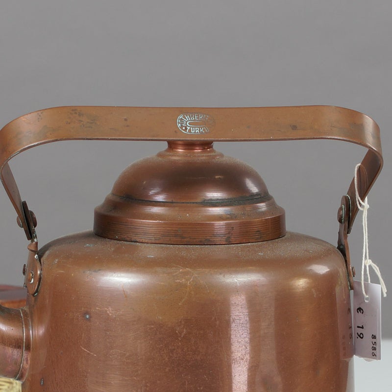 Vintage kuparinen kahvipannu &ndash; W. Rosenlew Turku