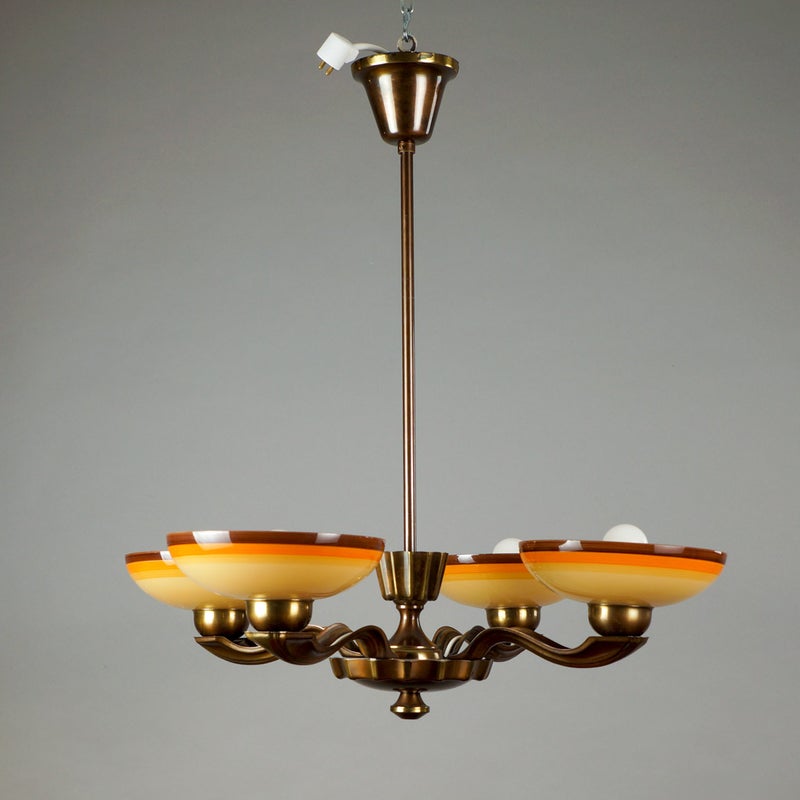 Art deco -kattovalaisin 1930/40-luvulta