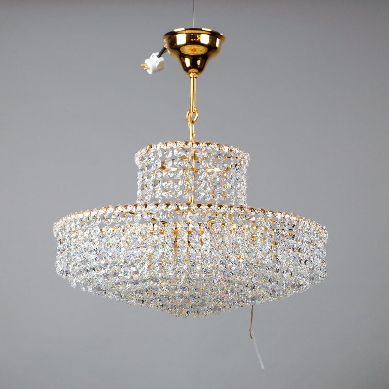 Vintage kristallikruunu 1970-luvulta &ndash; Turun kristalli