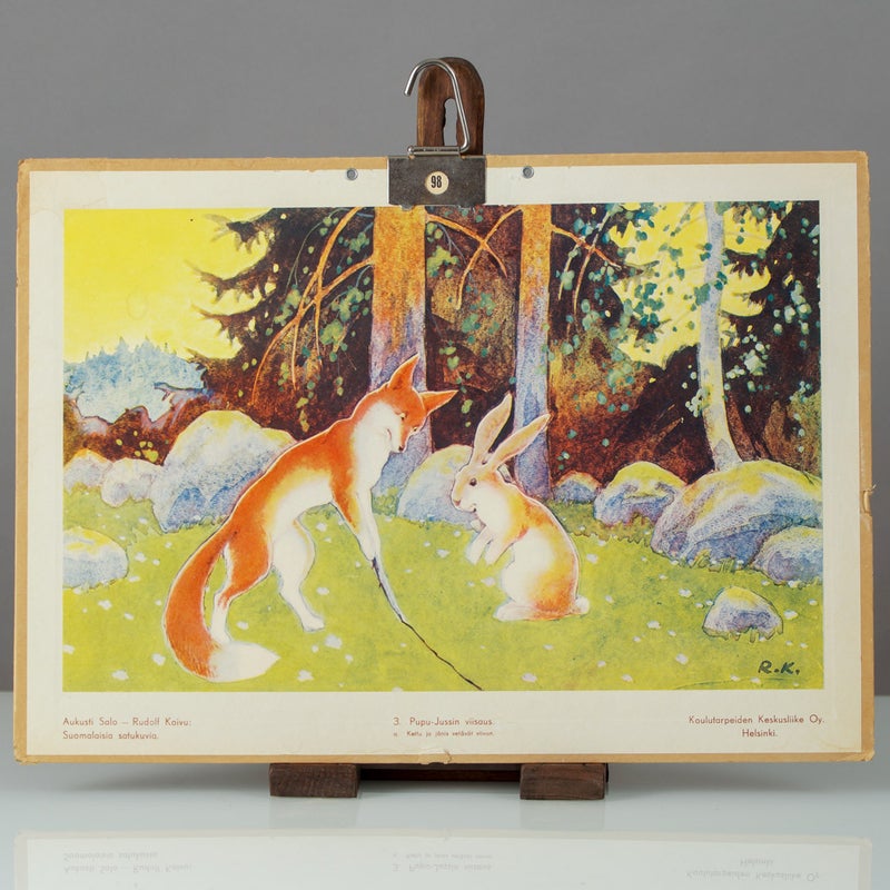 Vintage koulutaulu &ndash; Pupu-Jussin viisaus